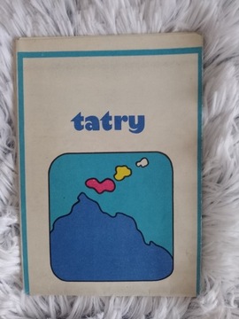 Tatry widok od północy mapa panoramiczna 1974