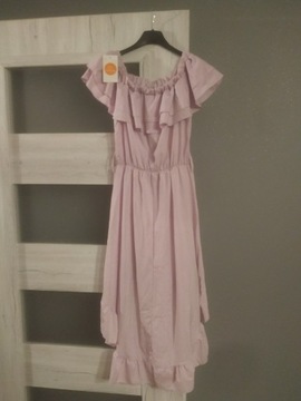 Lekko fioletowa sukienka S-M