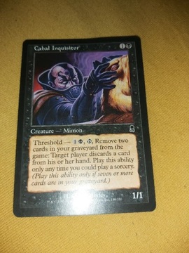 Karta Cabal Inquisitor. Magic The Gathering 