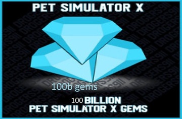 ROBLOX Diamenty 100B Pet Simulator X PSX GEMS