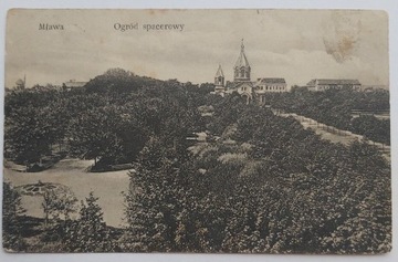 Mława. Ogród spacerowy 1915r. Feldpost.