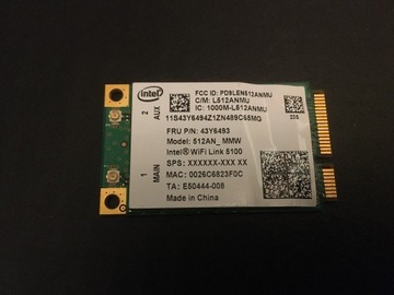 Karta Intel Wi-Fi Link 5100 (LEN512ANMU)
