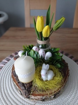 Stroik wielkanocny ozdoba jajko dekoracja 