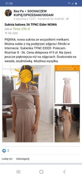 Sukienka na wesele, bal, studniówkę