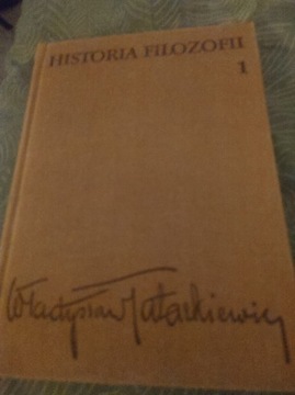 Tatarkiewicz Władysław Historia Filozofii tom 1