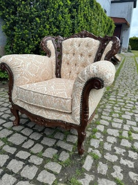Antik Sofa i fotel 