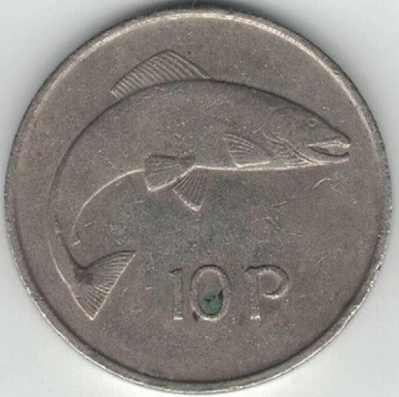 Irlandia 10 pensów 1975  28,5 mm