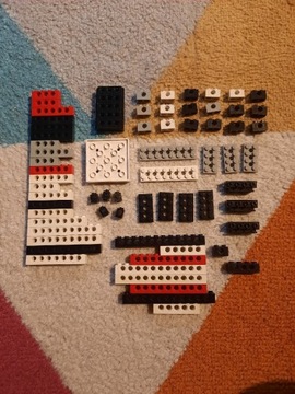 Klocki Lego technic cegły łączniki złączki zestaw