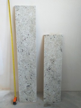 Dwa parapety granit colonial white 120x23 i 90x23 gr. 2 cm