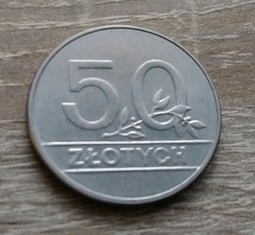 Stara moneta Polska 50 zł 1990 rok