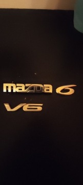 MAZDA 6 logo, emblemat 