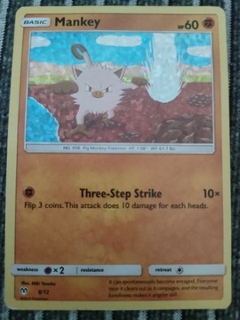 Karta pokemon Mankiet 8/12