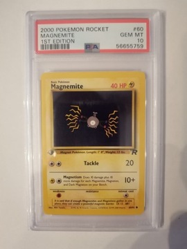 Magnemite Rocket 1st Edition PSA 10