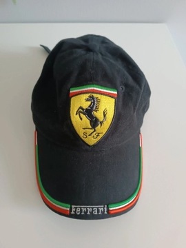 Ferrari czapka z daszkiem czarna