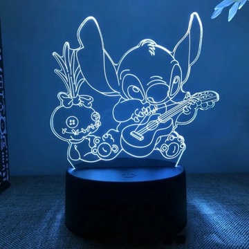 Lampka led 3d STICH rgb