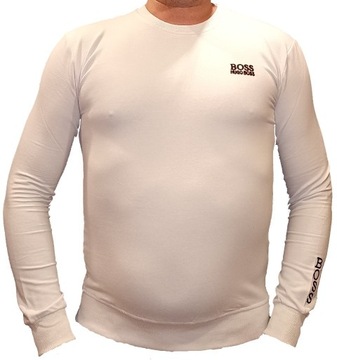 HUGO BOSS klasyczna bluza sportowa biała r.S