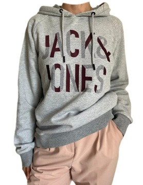 Bluza Jack & Jones szara z kapturem r. S