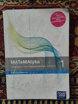 Matematyka klasa 1 podręcznik Nowa era