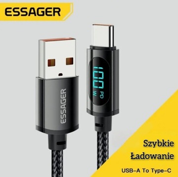 Przewód kabel USB-A / USB-C szybkie ładowanie