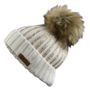 Odette Damska czapka zimowa biała