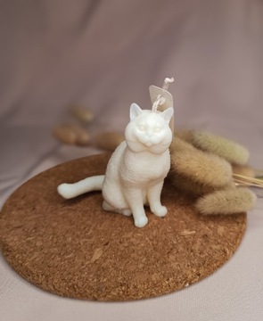 Świeczka sojowa dekoracyjna kot