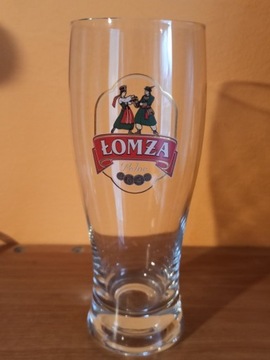 Szklanka/kufel na piwo Łomża Pełne