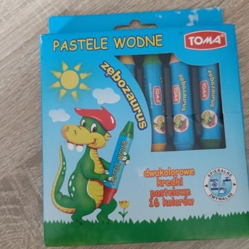 Kredki Pastelowe wodne Toma 16 kolorów 