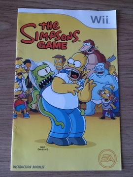 The Simpsons Game Wii sama instrukcja