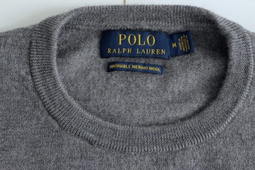 Ralph Lauren 100% merino extra fine bez wad M