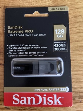 SanDisk Extreme Pro 128 GB 4K USB 3.1 420mb/s