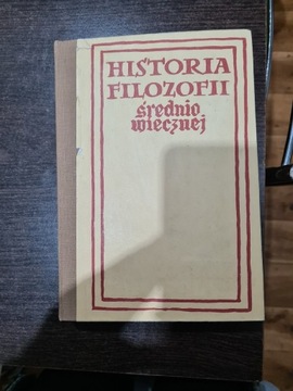 Książka Historia Filozofii Średniowiecznej.