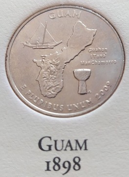0,25 Dollar 50 Stanów- Territory Guam 2009 Denver