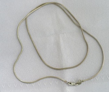 łańcuszek srebrny, gruba elastyczna żmijka w. 6,5g