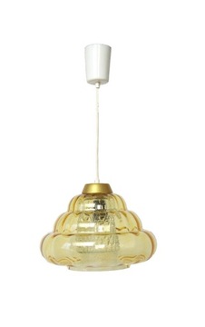 Lampa wisząca szkło lata 60 70 vintage design