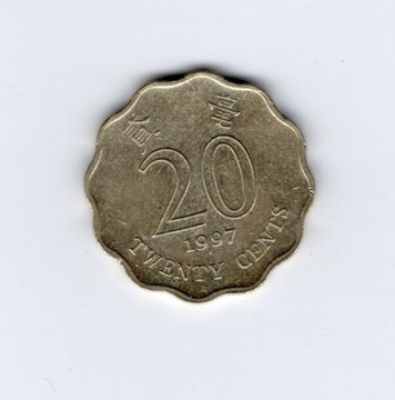 HONG KONG 20 CENTS monety obiegowe