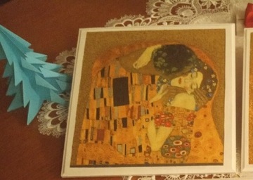 Gustaw Klimt pocałunek obrazek