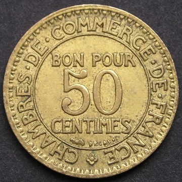 Francja 50 centimes 1922