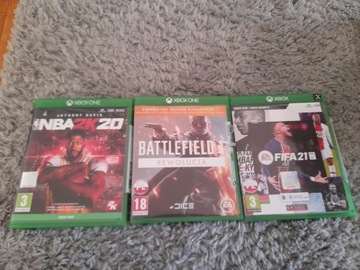 NBA 2K20 + Battlefield 1 + FIFA 21