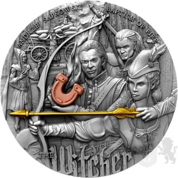 Chrzest Ognia Mennica gdańska moneta Wiedźmin