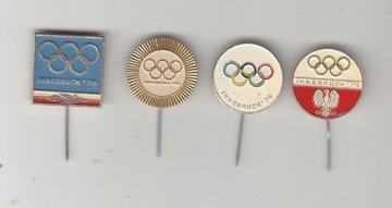 Innsbruck 1976 Polski Komitet Olimpijski  x 4