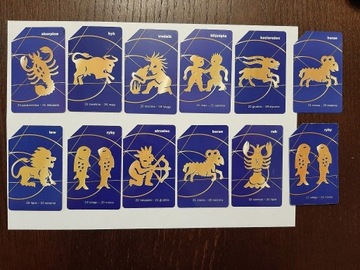 Karty telefoniczne kolekcjonerskie Znaki Zodiaku