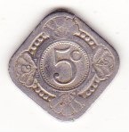 CURACAO .... 5  centow ... 1948
