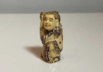 Netsuke - Rybak - Japonia XX w. 