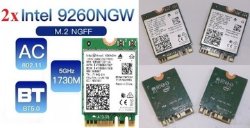 2x Intel 9260NGW WLAN AC 1.7GHz 01AX769 920687-001