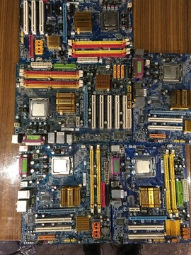 Pakiet 5 płyt lga 775 z procesorami