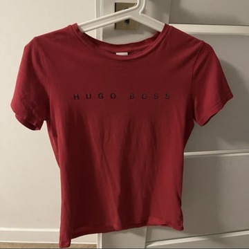 Czerwona koszulka t-shirt hugo boss xs
