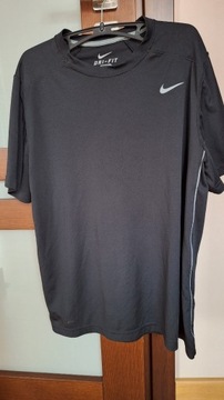 T-shirt L Nike Dri-Fit sportowy czarny 