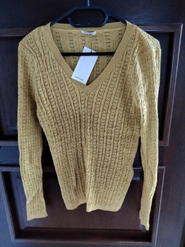 Miodowy sweterek Orsay - r. M