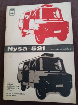 Instrukcja obsługi samochodu Nysa-521