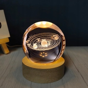 Oświetlana Kula 3D z Układem słonecznym. 